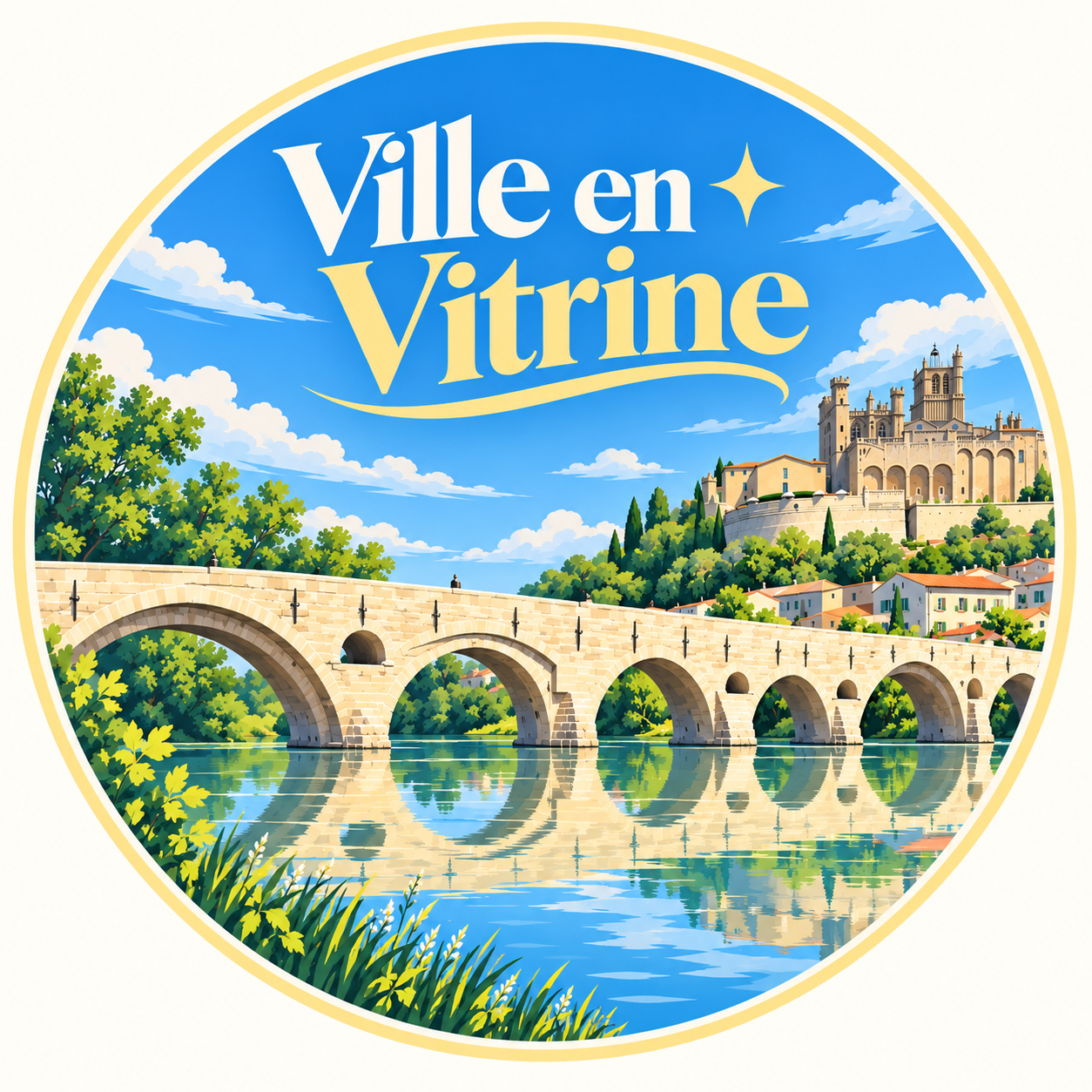 Emblème rond officiel de Béziers
